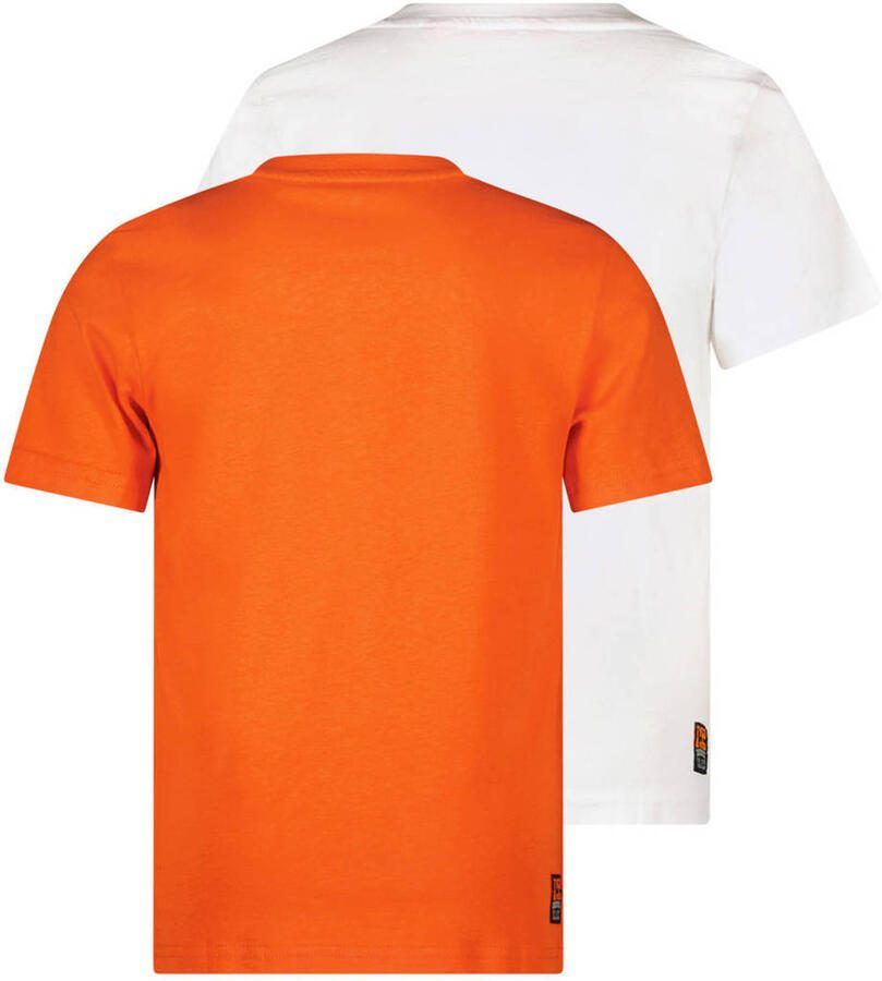 TYGO & vito T-shirt oranje wit (set van 2) - Foto 2