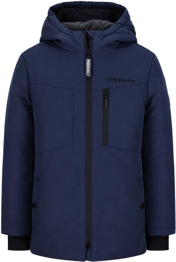 TYGO & vito winterparka donkerblauw