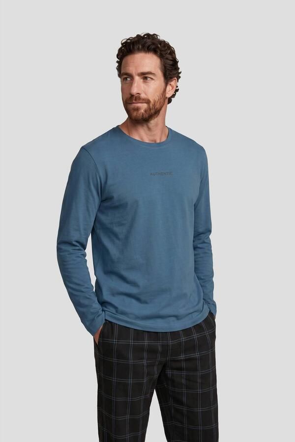 UR8011 pyjama set donkergrijs zwart - Foto 3