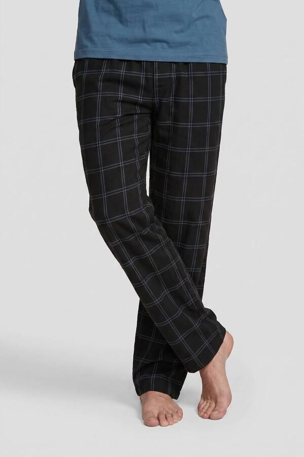 UR8011 pyjama set donkergrijs zwart