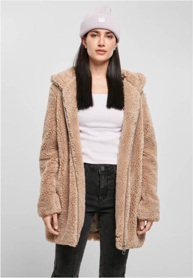 Urban Classics Fleece Jack Polaire à capuche femme Sherpa