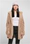 Urban Classics Fleece Jack Polaire à capuche femme Sherpa - Thumbnail 1