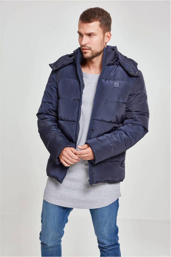 Urban Classics gewatteerde jas navy