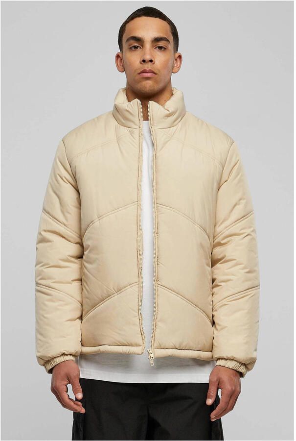 Urban Classics gewatteerde jas beige