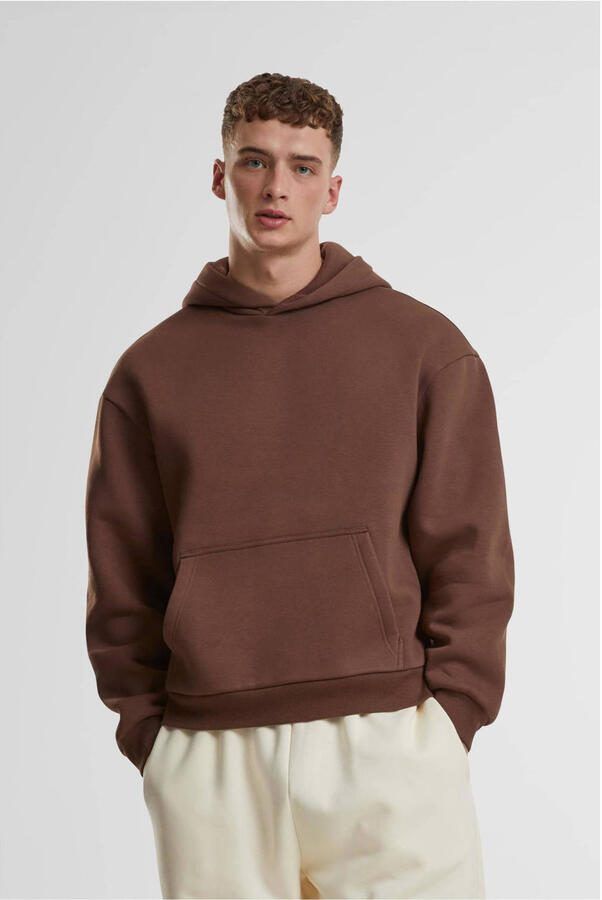 Urban Classics hoodie donkerbruin