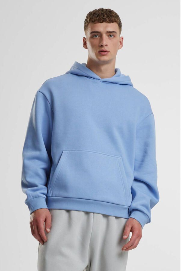 Urban Classics Fluffy Hoody Men Hoodies & Sweaters blauw Maat XXL Kleding - Foto 2