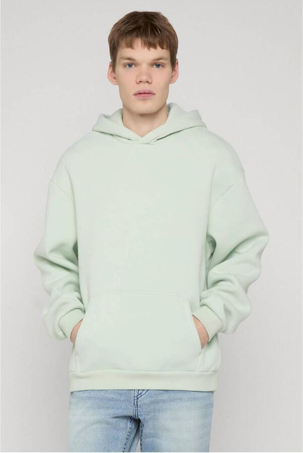 Urban Classics hoodie mintgroen - Foto 2
