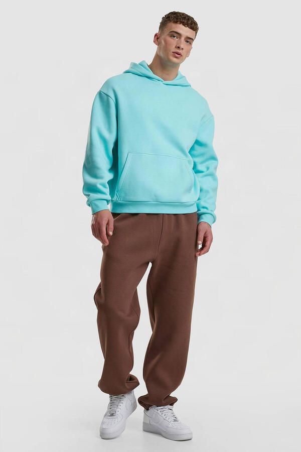 Urban Classics Fluffy Sweatpants Men Trainingsbroeken bruin Maat XS Kleding - Foto 3