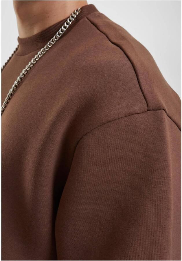 Urban Classics Fluffy Crewneck chocolatebrown Hoodies & Sweaters in bruin formaten: S - Foto 2