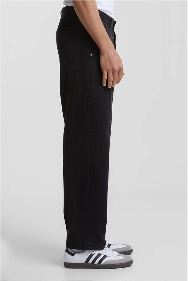 Urban Classics regular fit cargo broek zwart