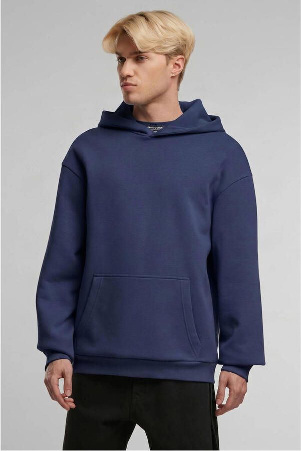 Urban Classics regular fit hoodie donkerblauw