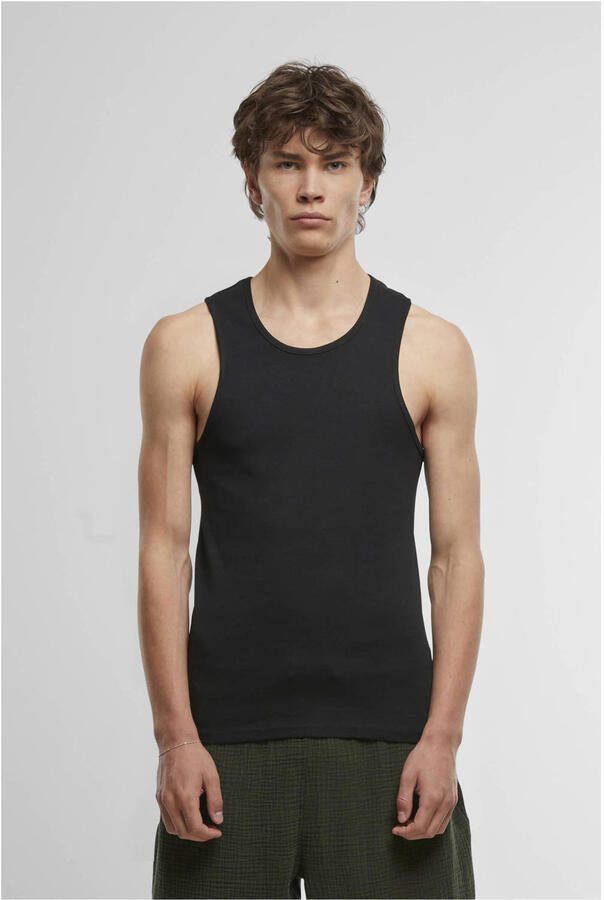 Urban Classics regular singlet zwart (set van 2)