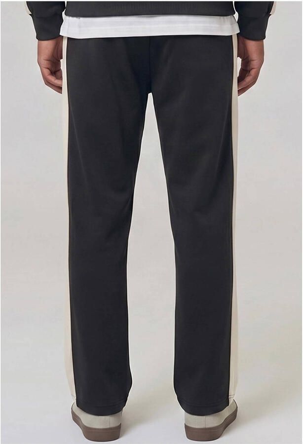 Urban Classics relaxed fit gestreepte piqué joggingbroek zwart - Foto 2