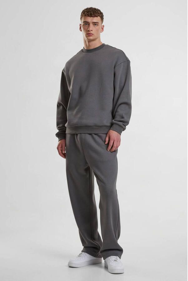 Urban Classics Fluffy Trackpants Men Trainingsbroeken grijs Maat XXL Kleding