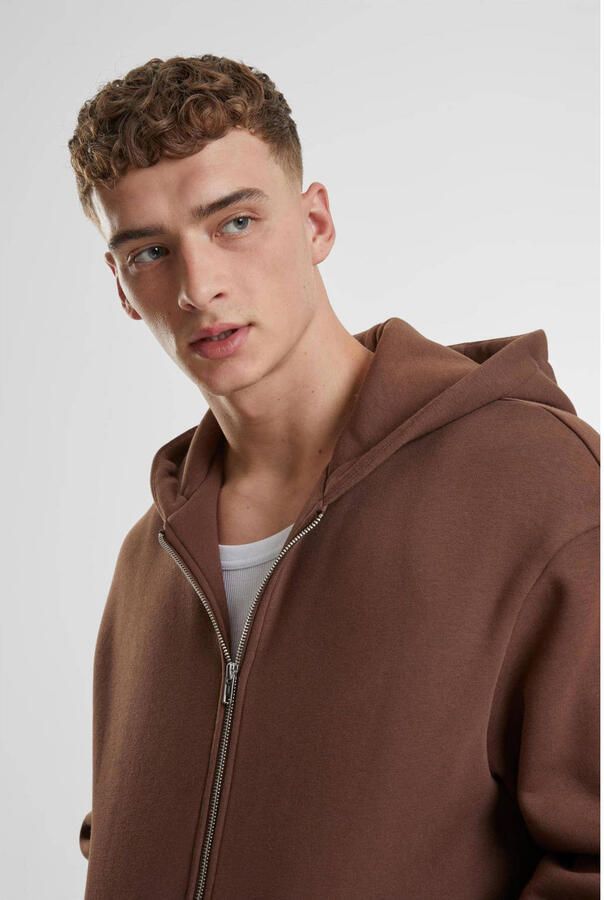 Urban Classics sweatvest bruin - Foto 3