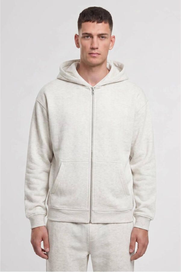 Urban Classics sweatvest lichtgrijs