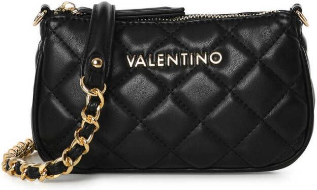 Valentino Bags doorgestikte crossbody tas Special Ocarina zwart