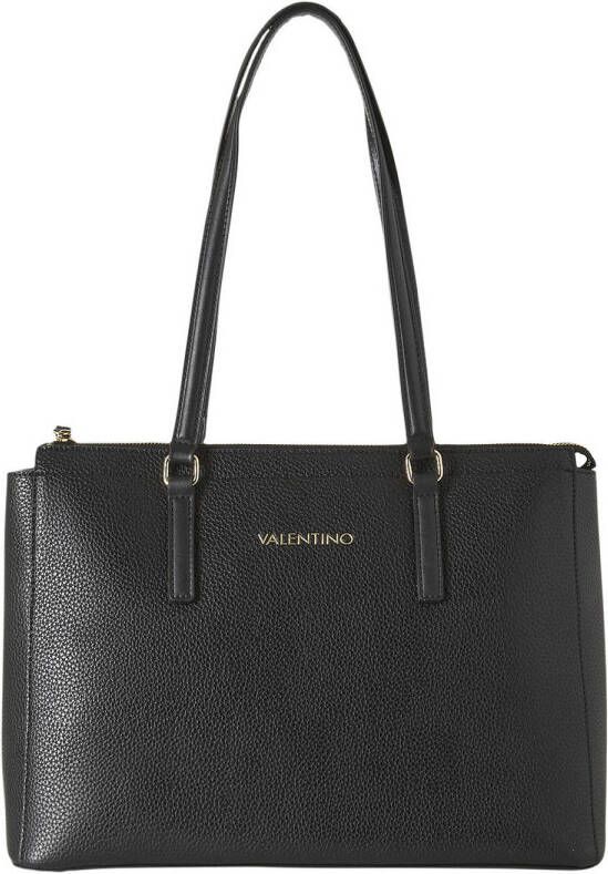 Valentino by Mario Valentino Zwarte dameshandtas met gouden Valentino-inscriptie Black Dames - Foto 1