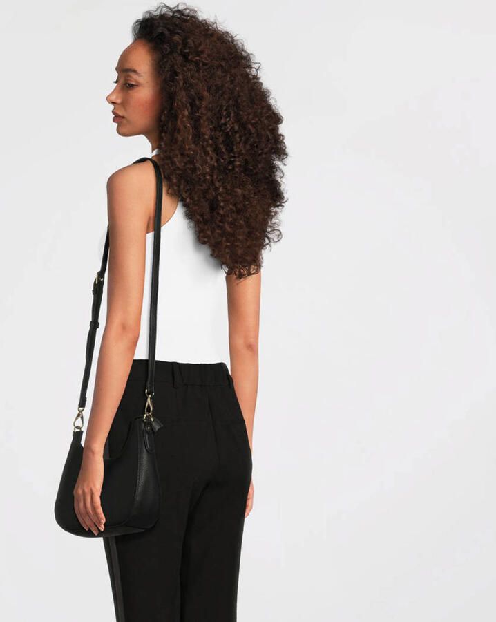 Valentino by Mario Valentino Zwarte Schoudertas met Verstelbare Band Black Dames - Foto 2