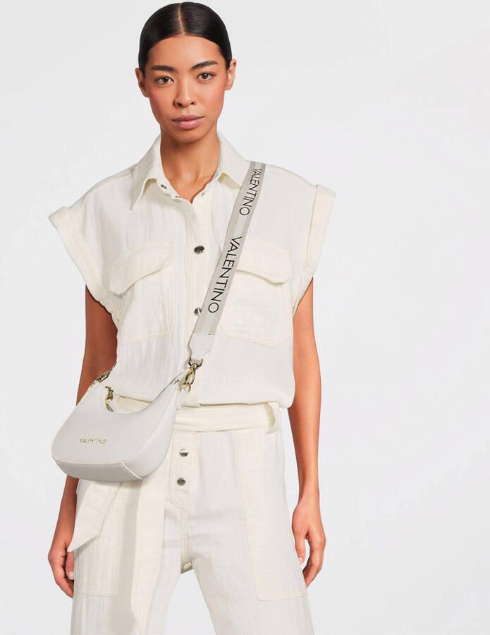 Valentino by Mario Valentino Witte Leren Hobo Tas White Dames