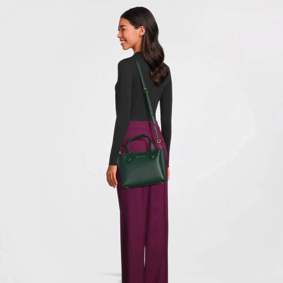 Valentino Bags mini shopper Fall Re donkergroen