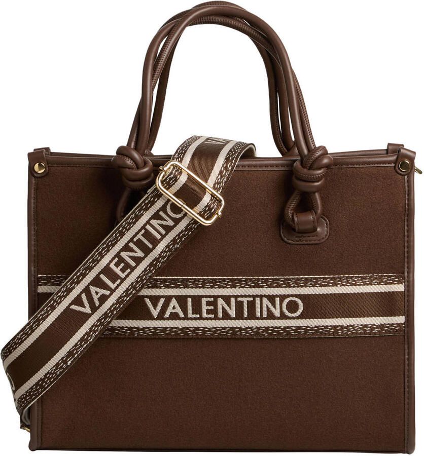 Valentino Bags mini shopper Winter Aella donkerbruin