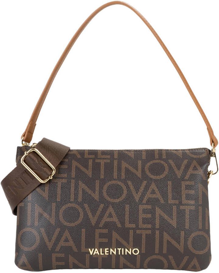 Valentino Bags schoudertas Regina met logoprint donkerbruin