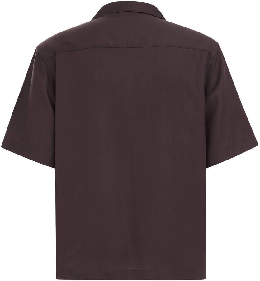 WE Fashion relaxed fit overhemd espresso
