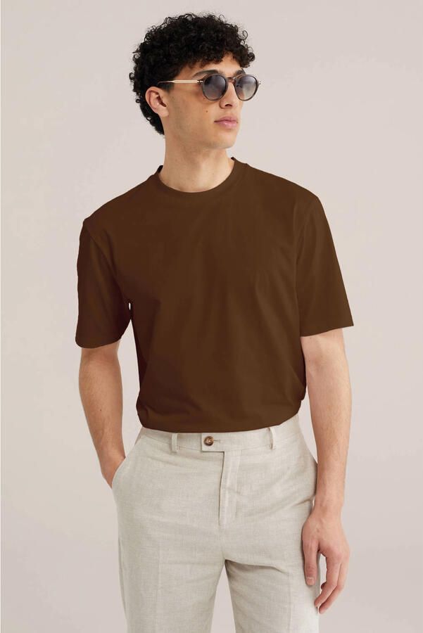 Van Gils relaxed T-shirt bruin