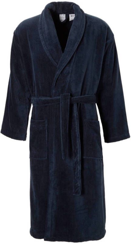 Vandyck badstof badjas Prestige donkerblauw