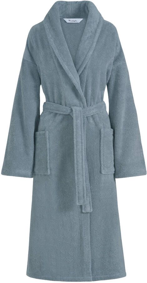 Vandyck unisex badstof badjas lichtblauw