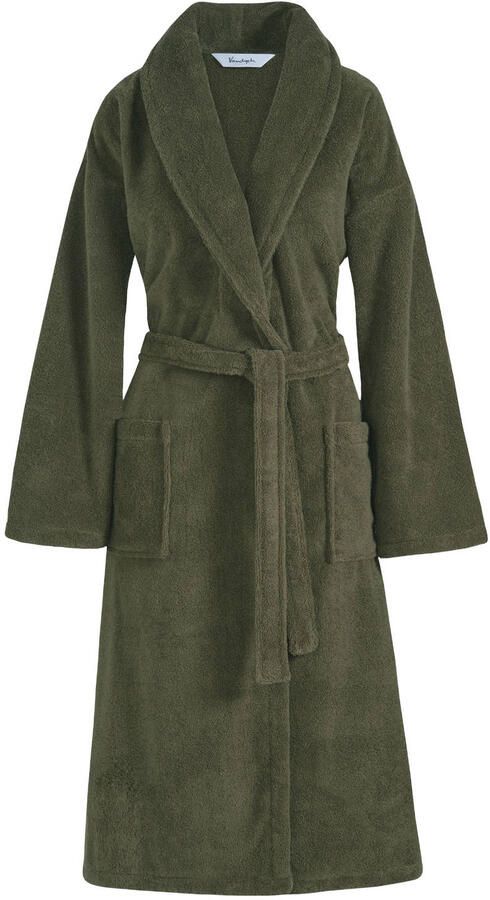 Vandyck unisex badstof badjas olijfgroen