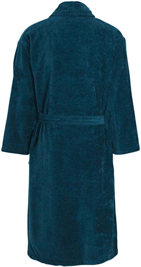 Vandyck unisex fluwelen badjas Prestige petrol