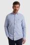 VANGUARD Heren Overhemden Long Sleeve Shirt Linen Cotton Blend Stripe Lichtblauw - Thumbnail 2