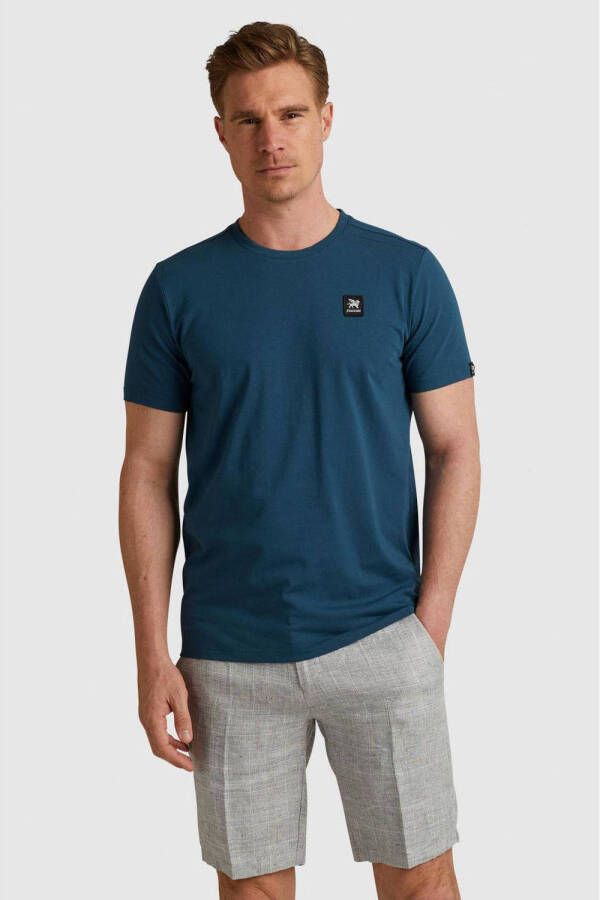 Vanguard regular fit T-shirt met logo blauw