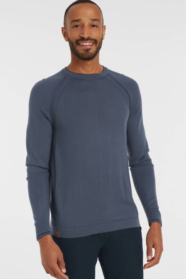 Vanguard slim fit broek donkerblauw