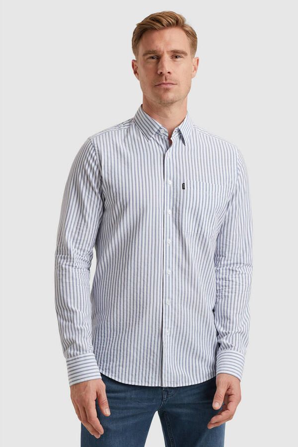 Vanguard Overhemd Lange Mouw Overhemd Streep Lichtblauw - Foto 3