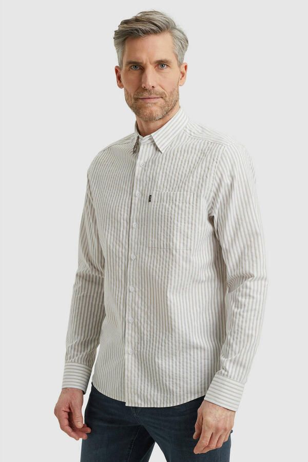 Vanguard Overhemd Lange Mouw Overhemd Dobby Streep Beige - Foto 2