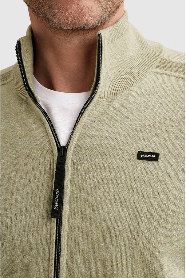Vanguard gebreid vest met linnen lichtgroen - Foto 2