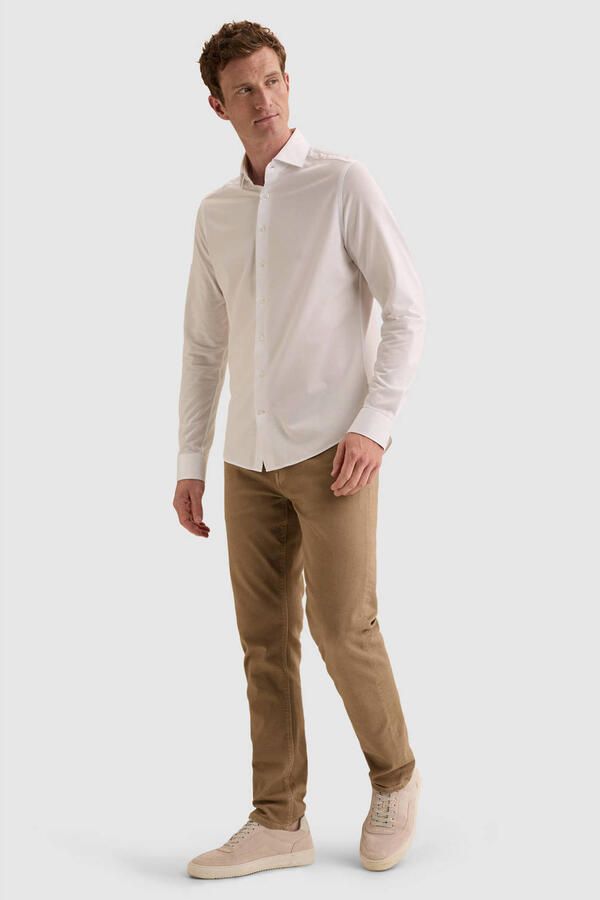 Vanguard jersey regular fit oxford overhemd wit - Foto 3