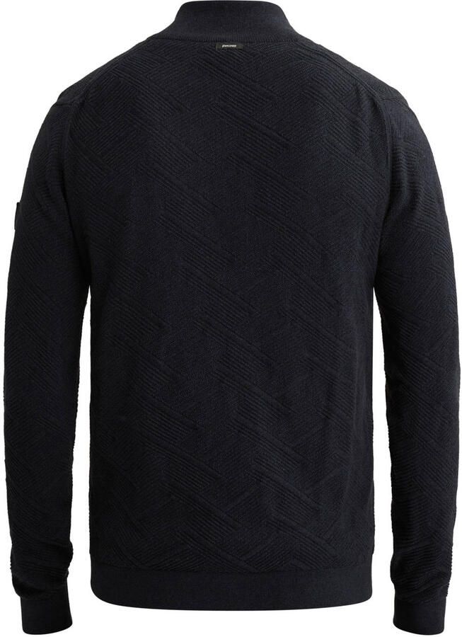 Vanguard katoenen regular fit gebreide trui donkerblauw - Foto 2