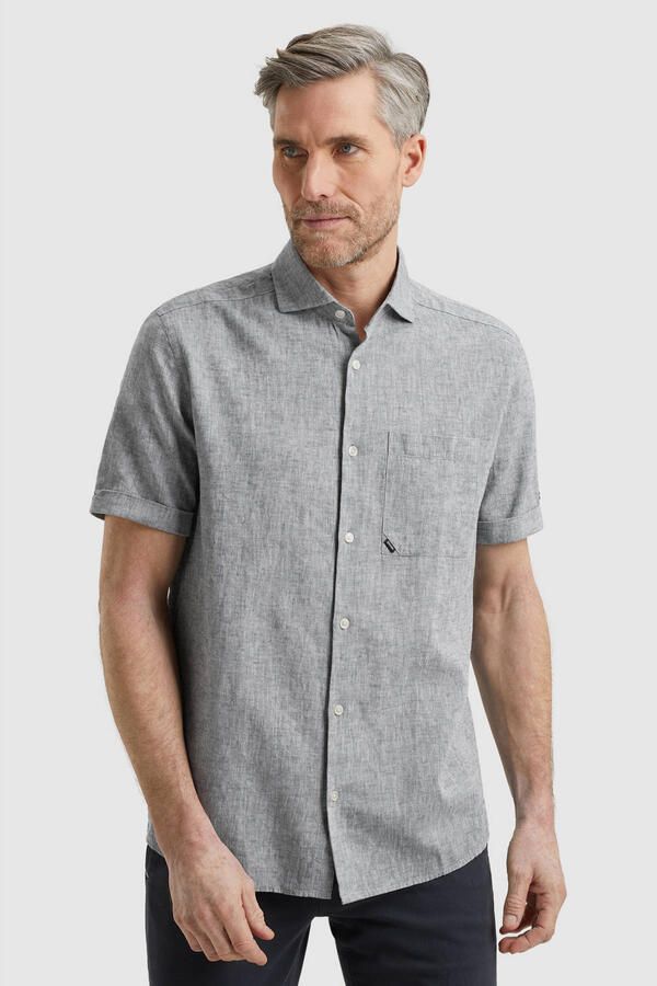 Vanguard Overhemd Lange Mouw Short Sleeve Overhemd Linnen Blend Dark Slate - Foto 2