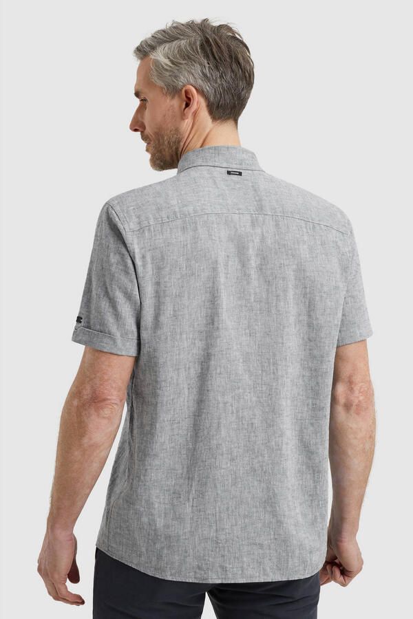 Vanguard Overhemd Lange Mouw Short Sleeve Overhemd Linnen Blend Dark Slate