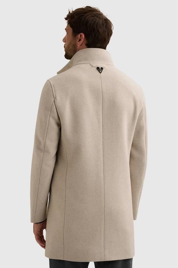 Vanguard mantel met wol ecru - Foto 3