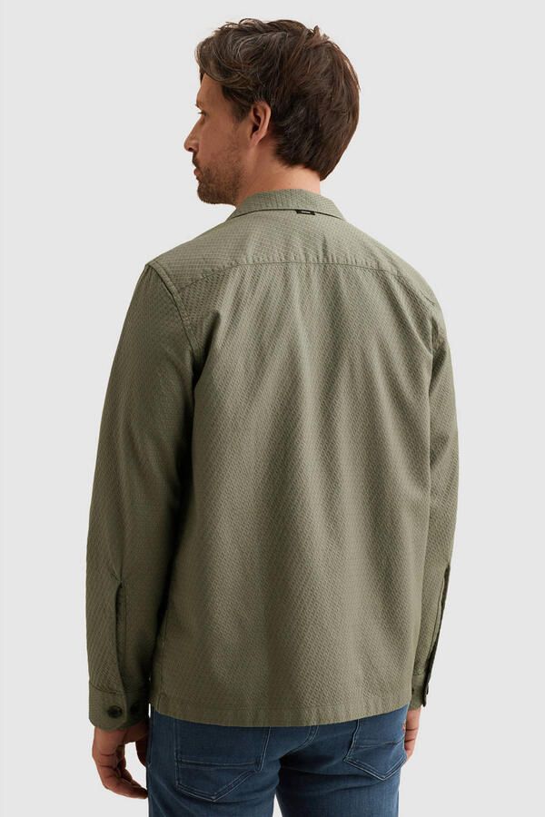 Vanguard overshirt met textuur groen - Foto 3