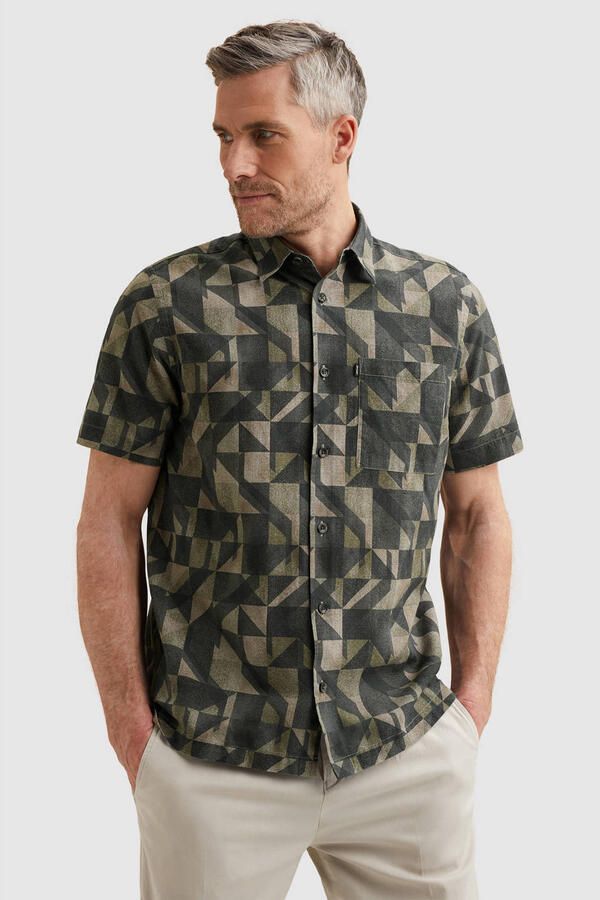 Vanguard regular casual overhemd groen