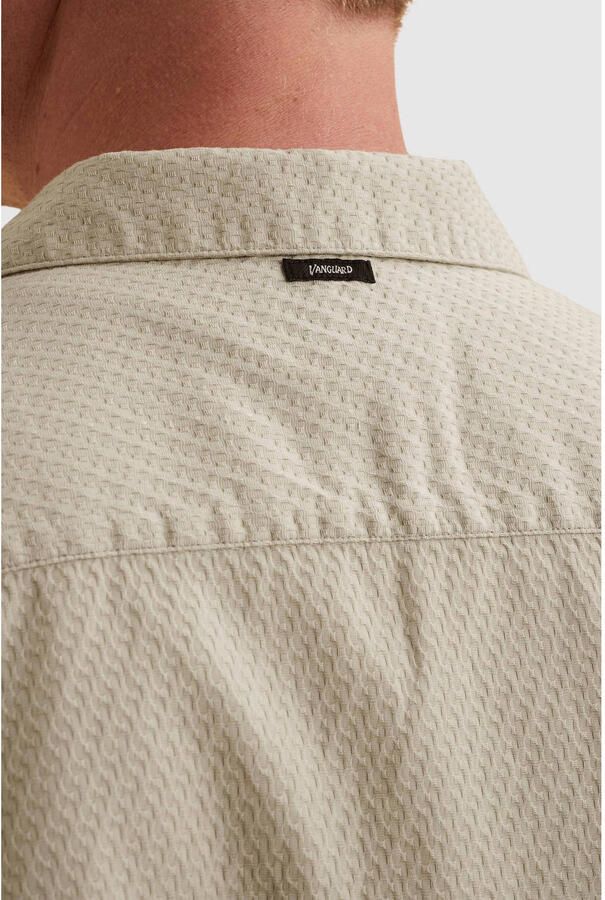 Vanguard regular casual overhemd met textuur ecru - Foto 3