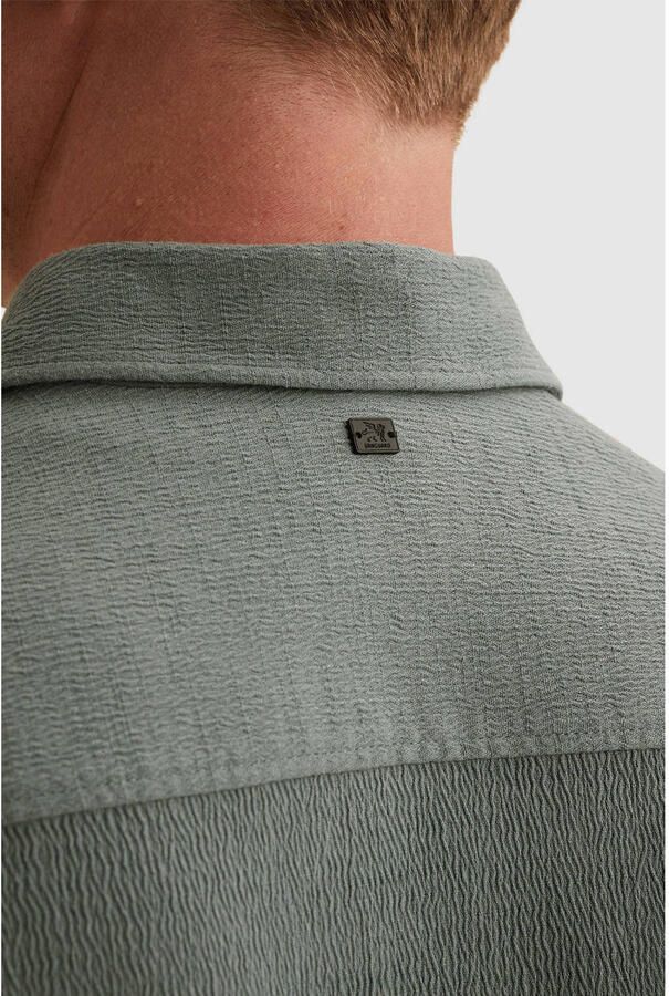 Vanguard regular casual overhemd met textuur grijsgroen - Foto 2