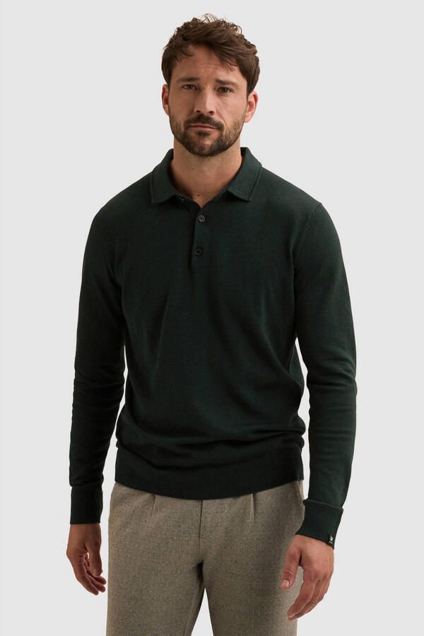 Vanguard regular fit gebreide trui dark sea