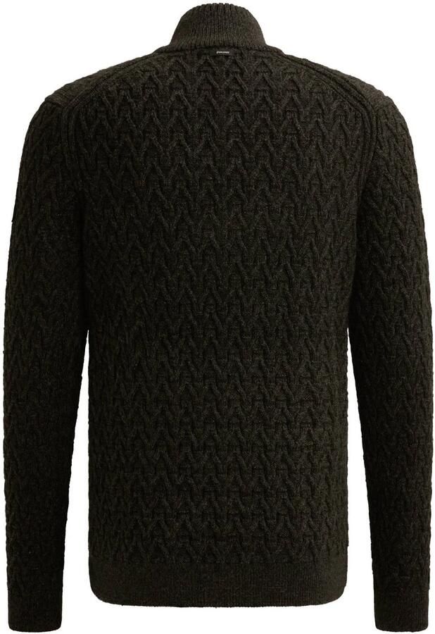 Vanguard regular fit gebreide trui met wol zwart - Foto 3